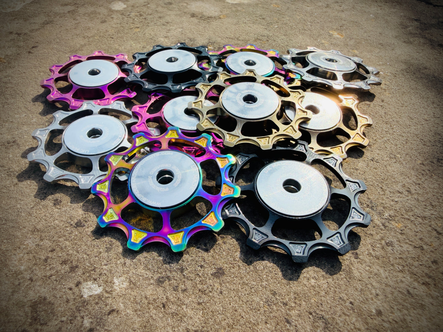 Jockey Wheels - Grade5 TITANIUM 11T/11T CERAMIC DURAACE 6mm Wide