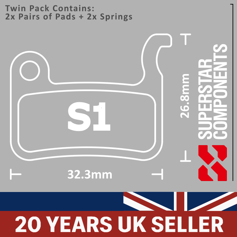 Shimano Hole and Hook Disc Pads - Twin Pack