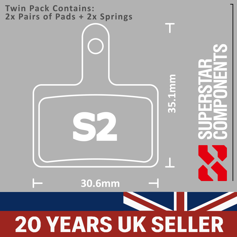 Shimano Old 2 Piston Disc Pads - Twin Pack