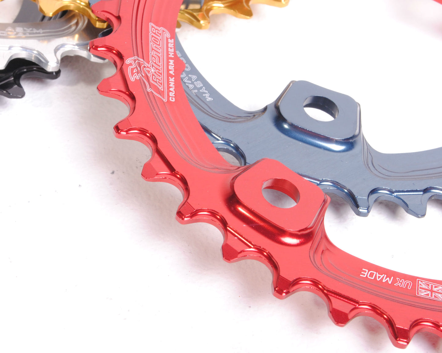 96ASYM Raptor Oval Chainring - UK MADE