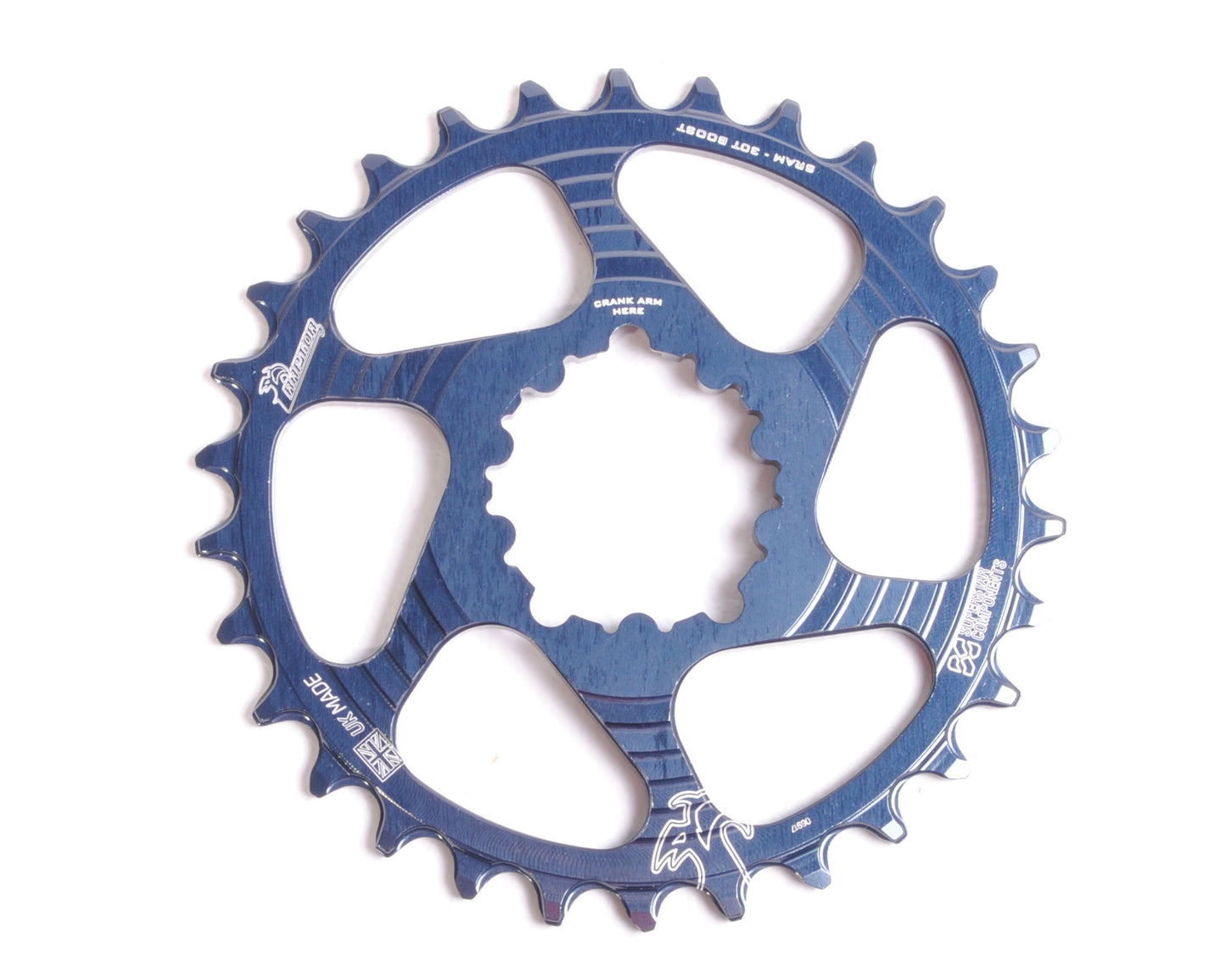 SRAM 3-Bolt 6mm OFFSET Raptor Chainring - UK MADE