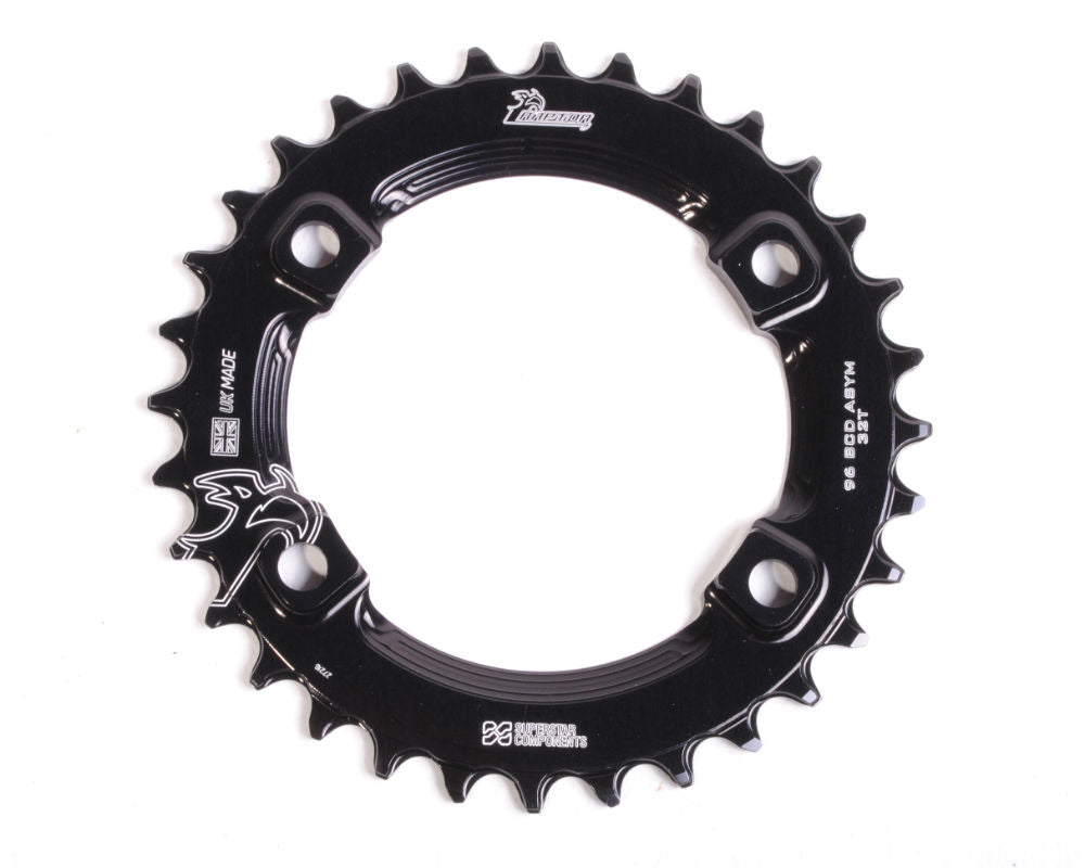 96 Asymetric Raptor Chainring - UK MADE