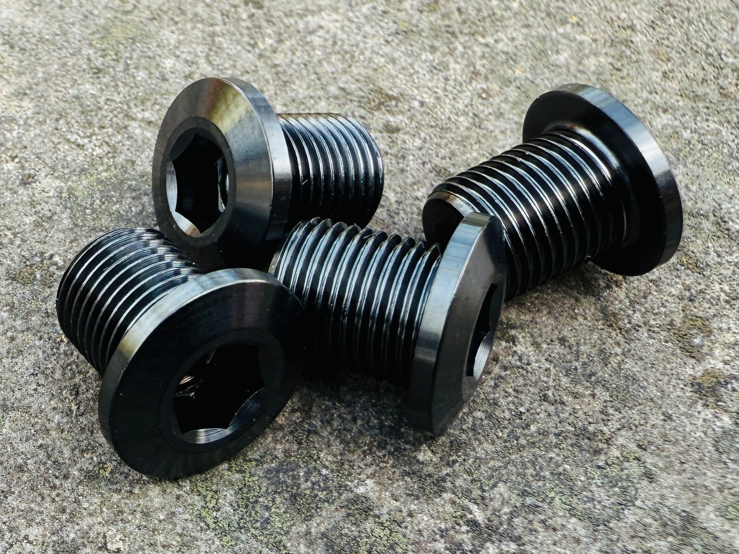 Titanium Chainring Bolts - For GRX and other direct threaded spiders/cranks and Granny ring