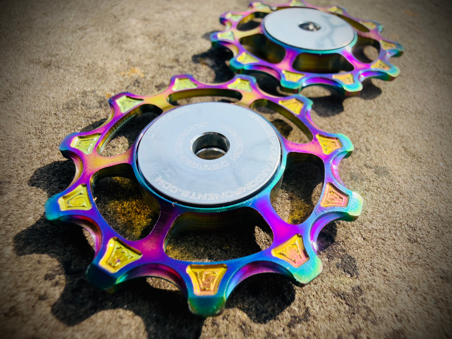 Jockey Wheels - Grade5 TITANIUM 11T/11T CERAMIC DURAACE 6mm Wide