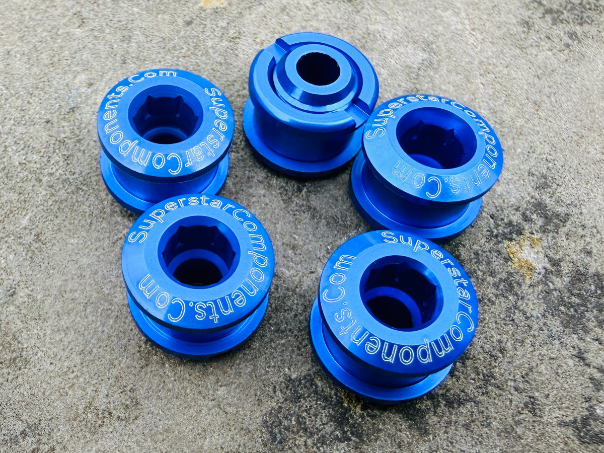 7075 Aluminium Chainring Bolts - Double Ring Length
