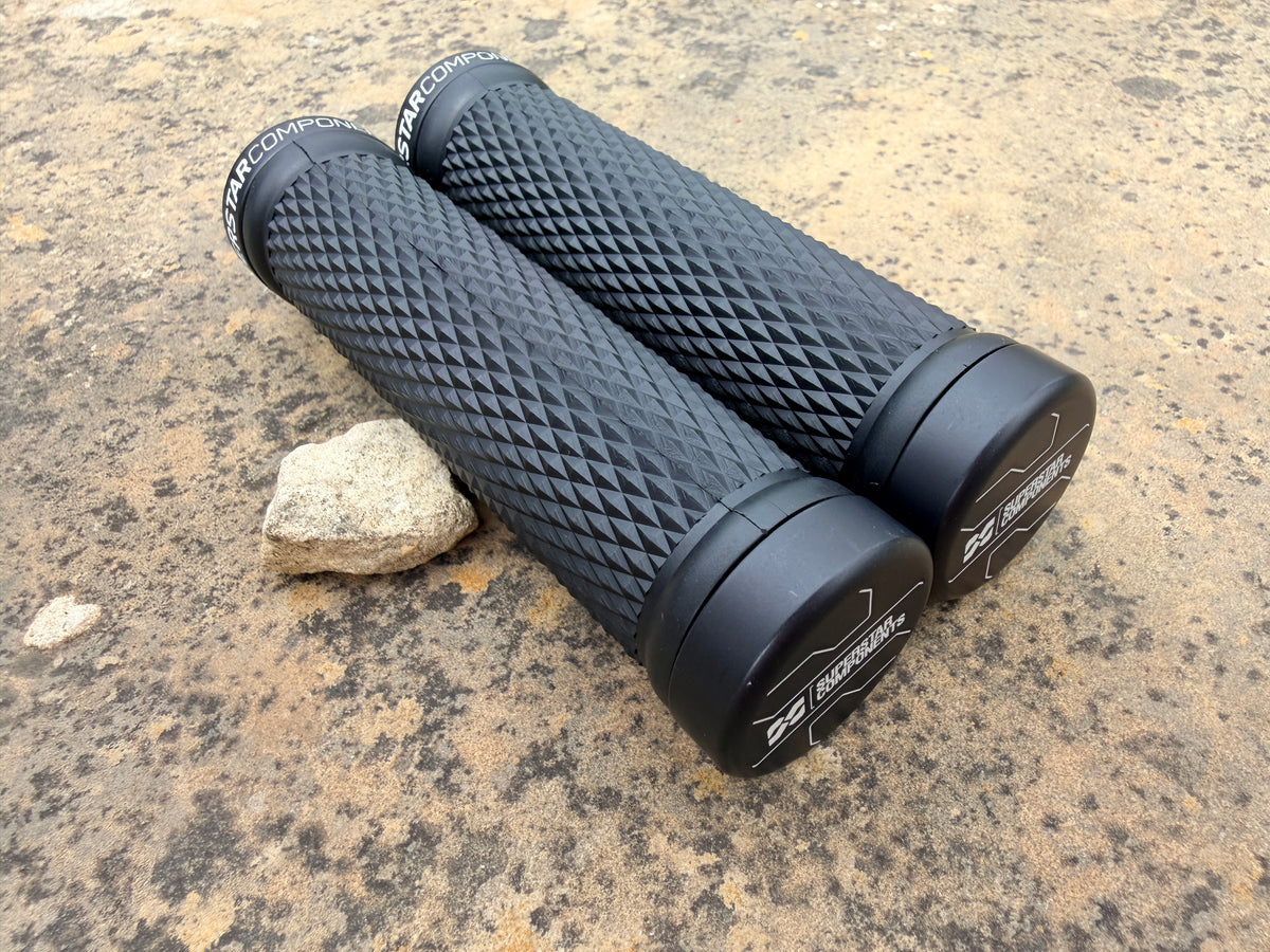 Superstar Lock On Grips - GripStar EVO - Solid Aluminium Barend