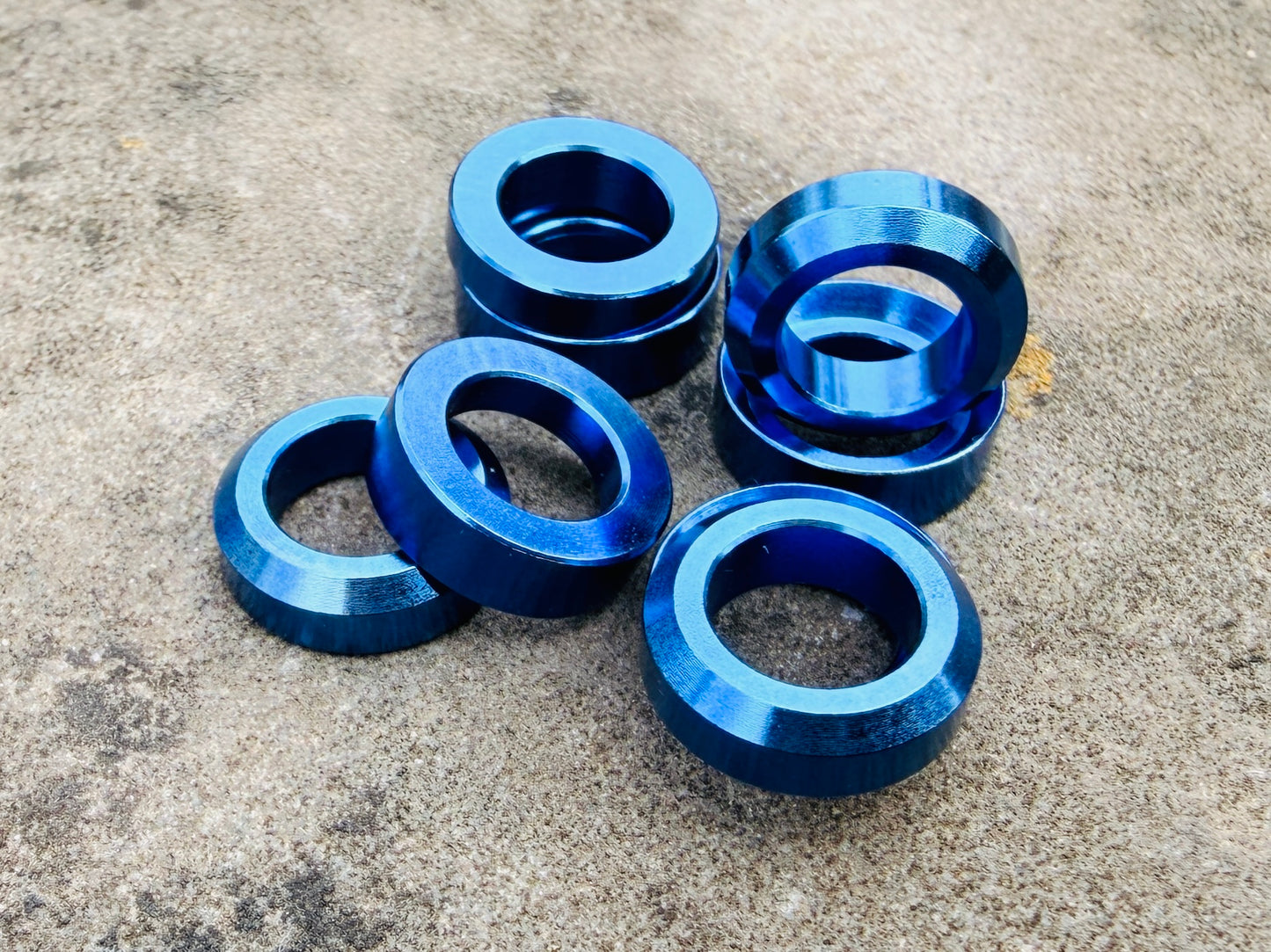 Titanium Disc Caliper Conical Washers - 1x Caliper Pack