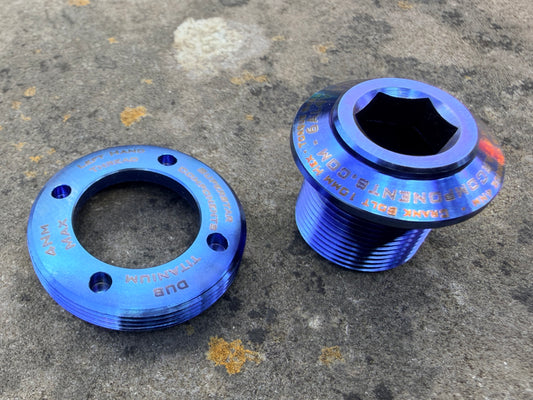 SRAM DUB Titanium Bolt and Crank Cover - SRAM Quarq Red Force