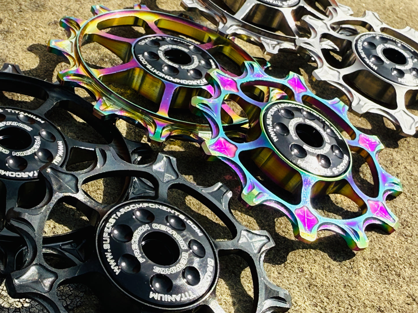 Jockey Wheels - Grade5 TITANIUM 12T/14T CERAMIC