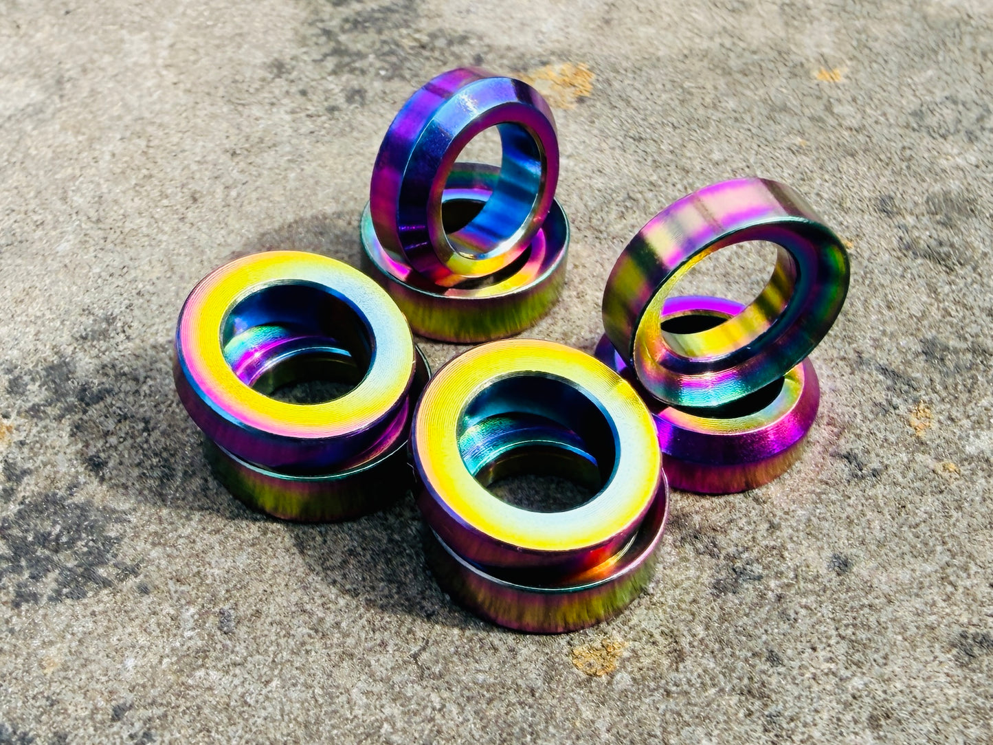 Titanium Disc Caliper Conical Washers - 1x Caliper Pack