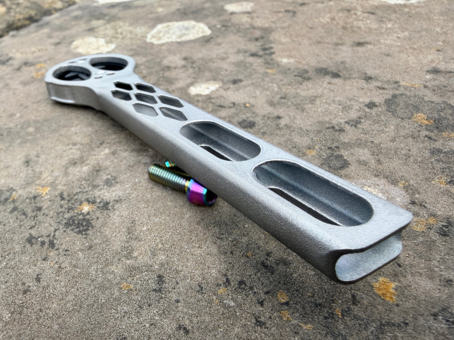 Hypertech Garmin Steerer Mount - 3d Printed Titanium