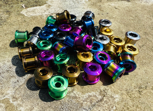 Titanium Chainring Bolts - Double Ring Length