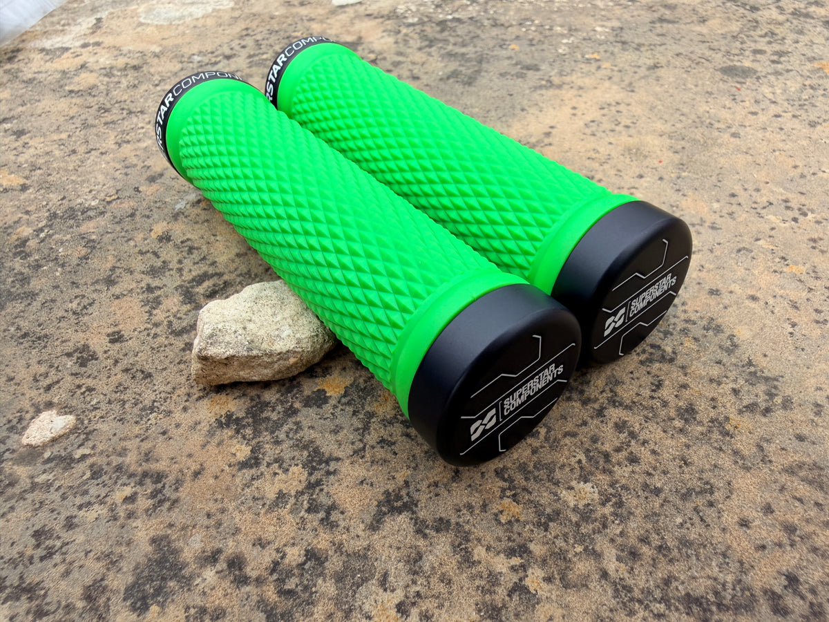 Superstar Lock On Grips - GripStar EVO - Solid Aluminium Barend