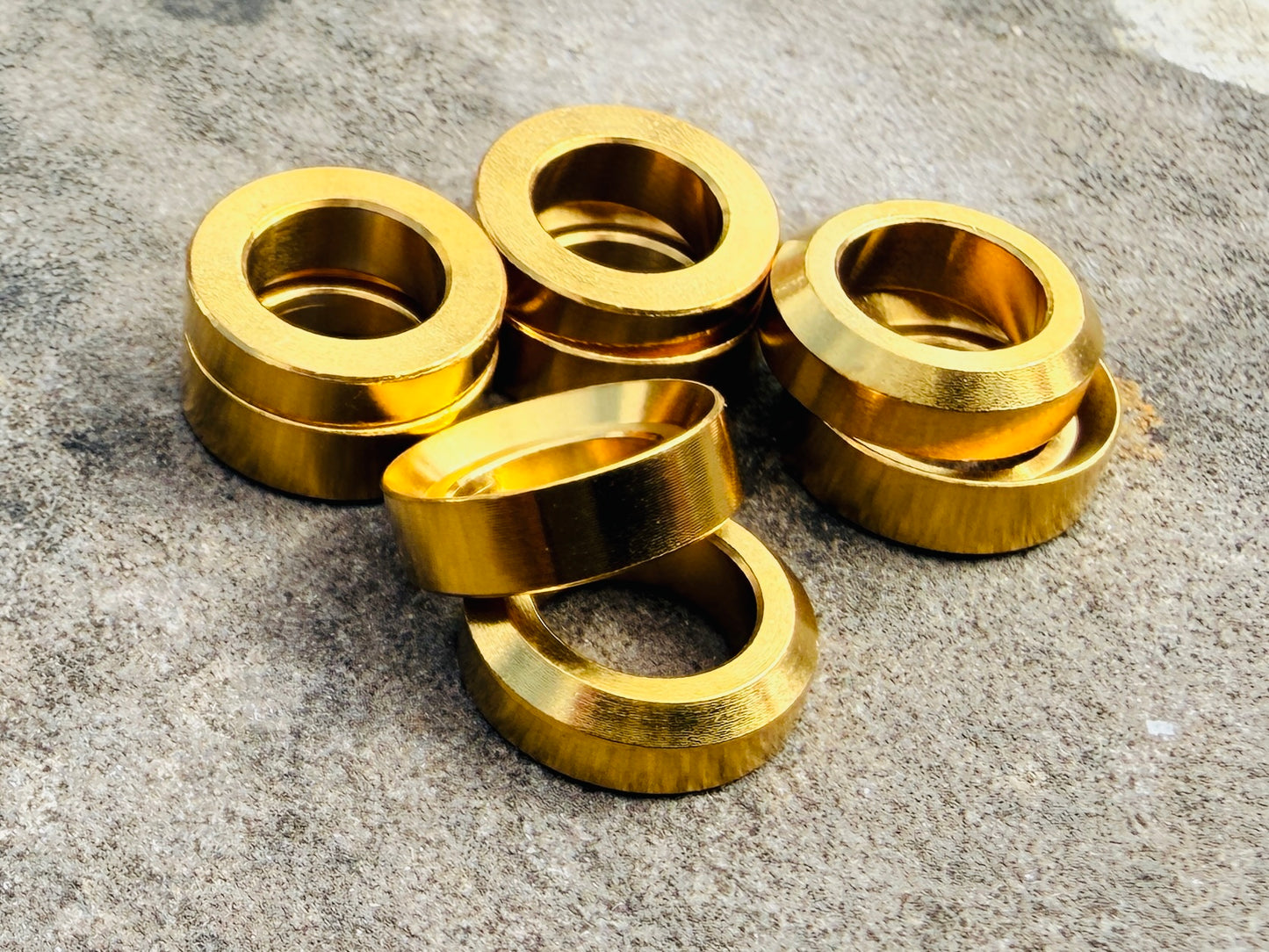 Titanium Disc Caliper Conical Washers - 1x Caliper Pack