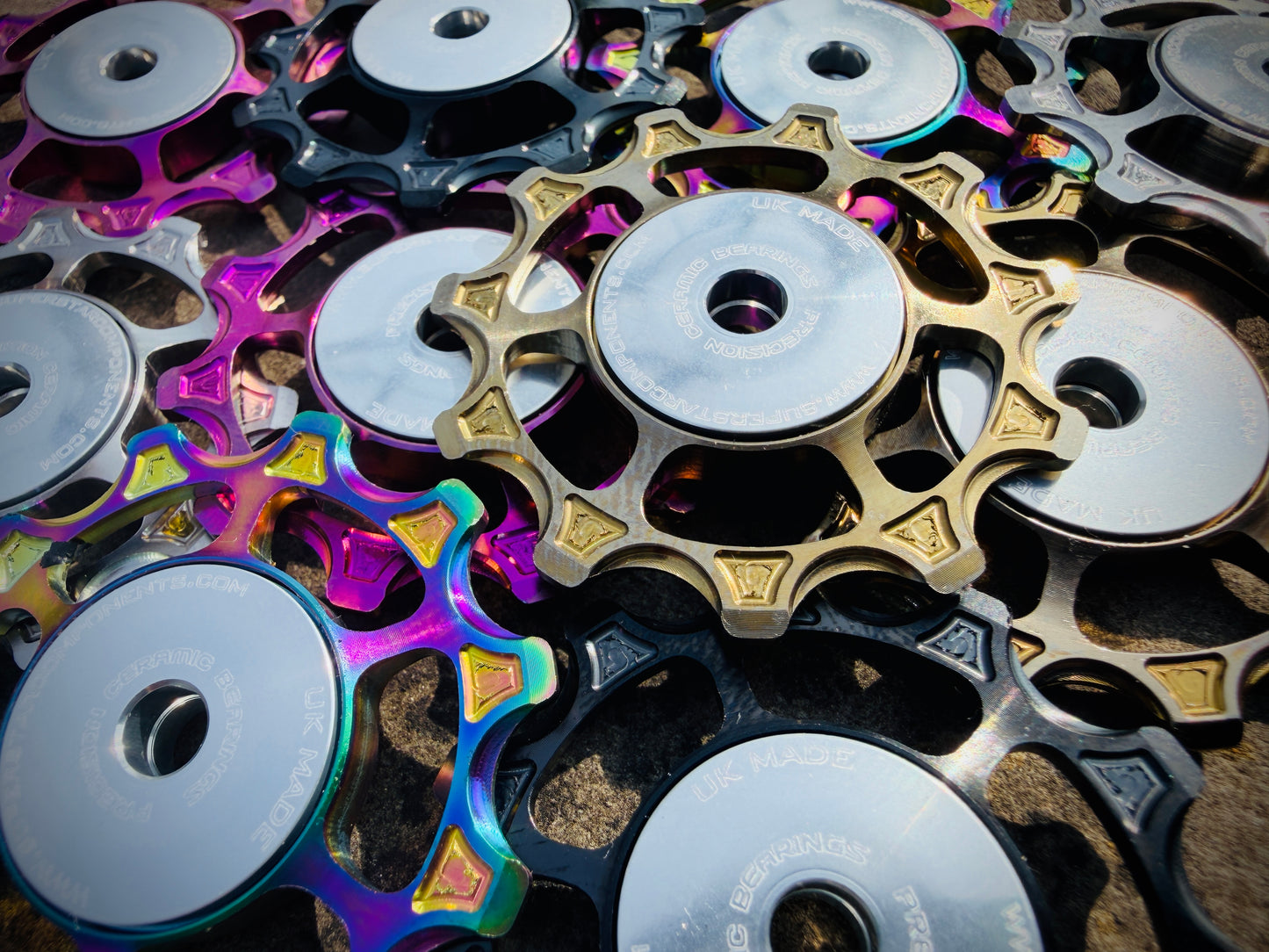 Jockey Wheels - Grade5 TITANIUM 11T/11T CERAMIC DURAACE 6mm Wide