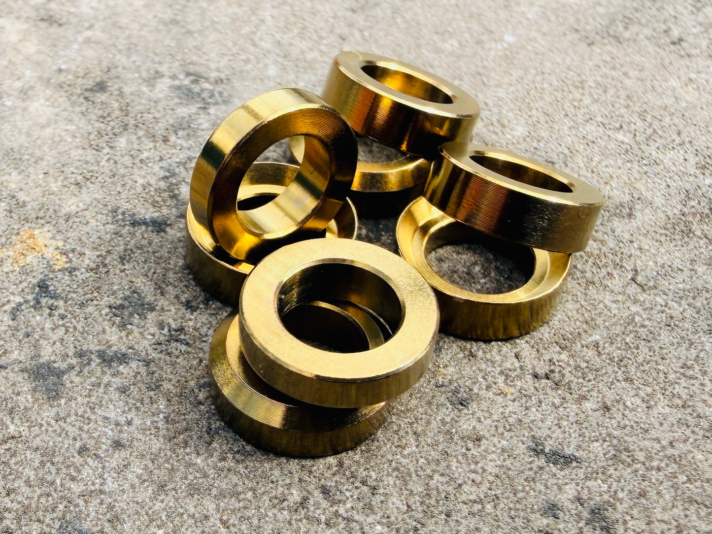 Titanium Disc Caliper Conical Washers - 1x Caliper Pack