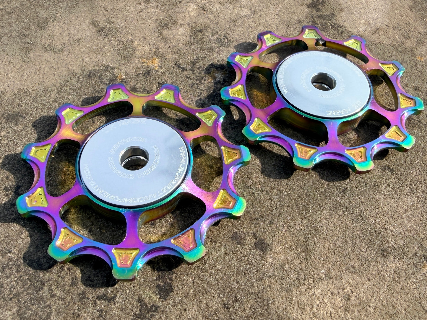 Jockey Wheels - Grade5 TITANIUM 11T/11T CERAMIC DURAACE 6mm Wide