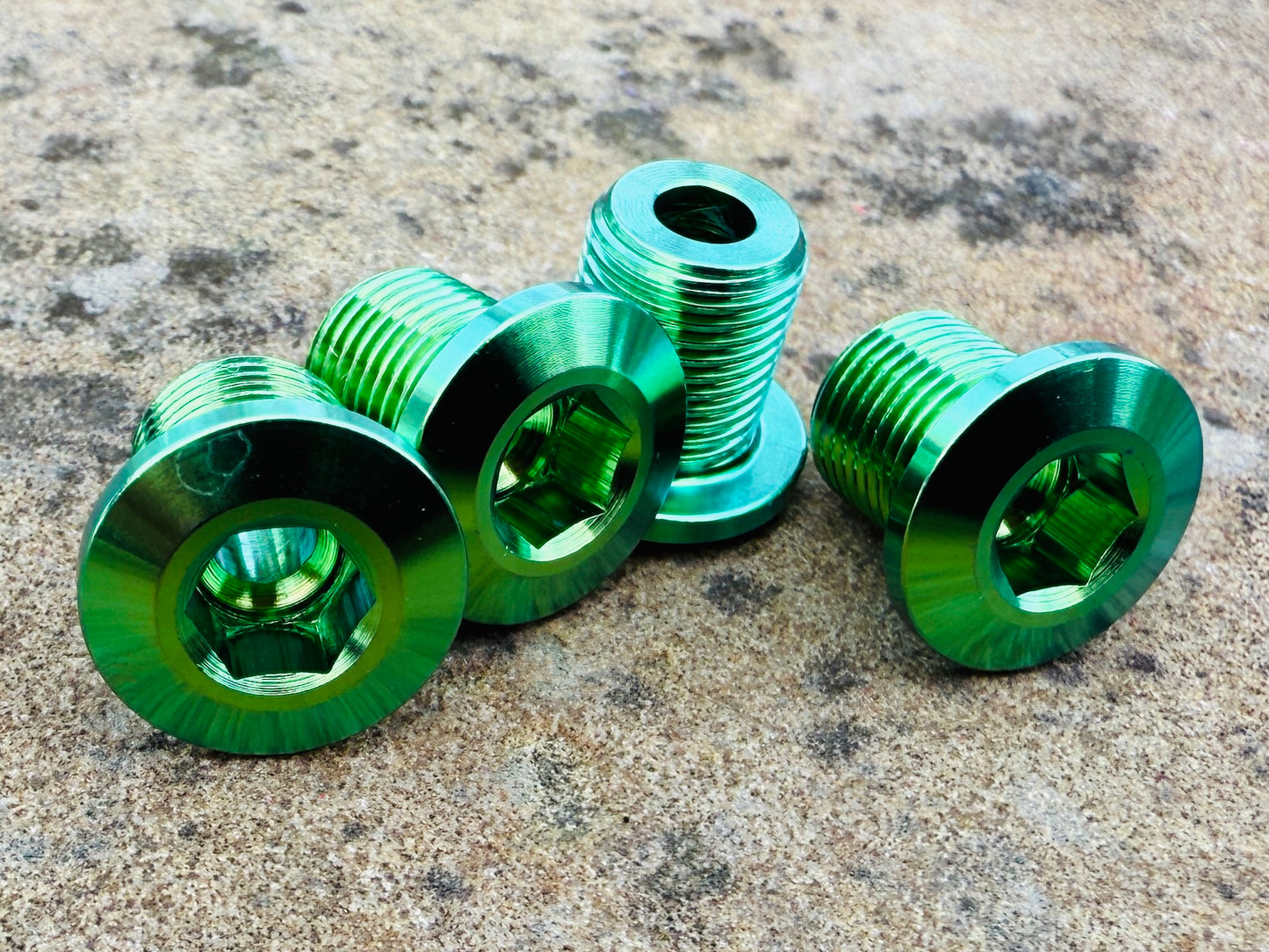 Titanium Chainring Bolts - For GRX and other direct threaded spiders/cranks and Granny ring