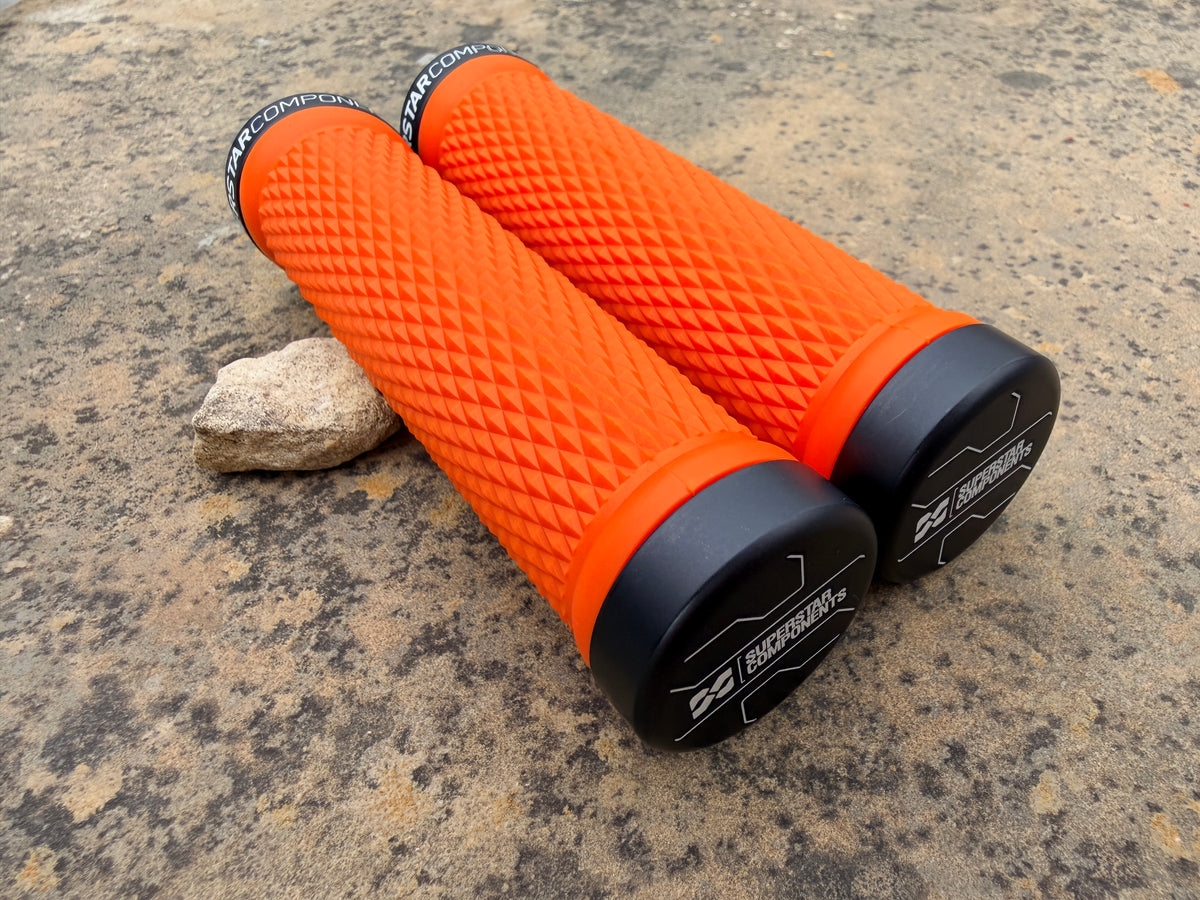 Superstar Lock On Grips - GripStar EVO - Solid Aluminium Barend