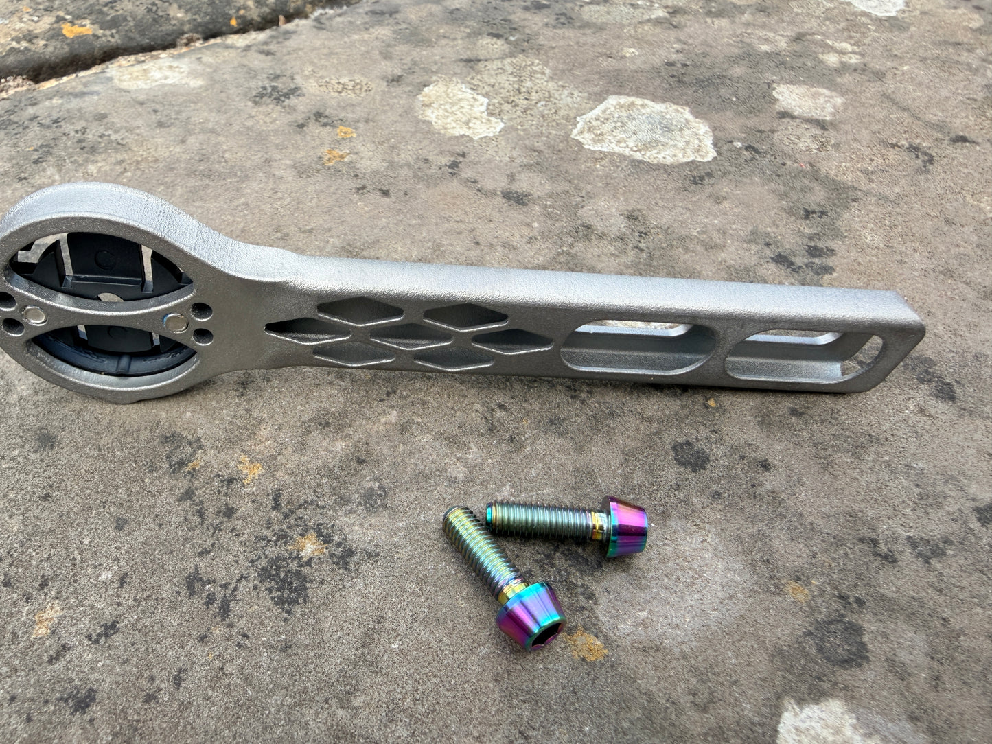Hypertech Garmin Steerer Mount - 3d Printed Titanium