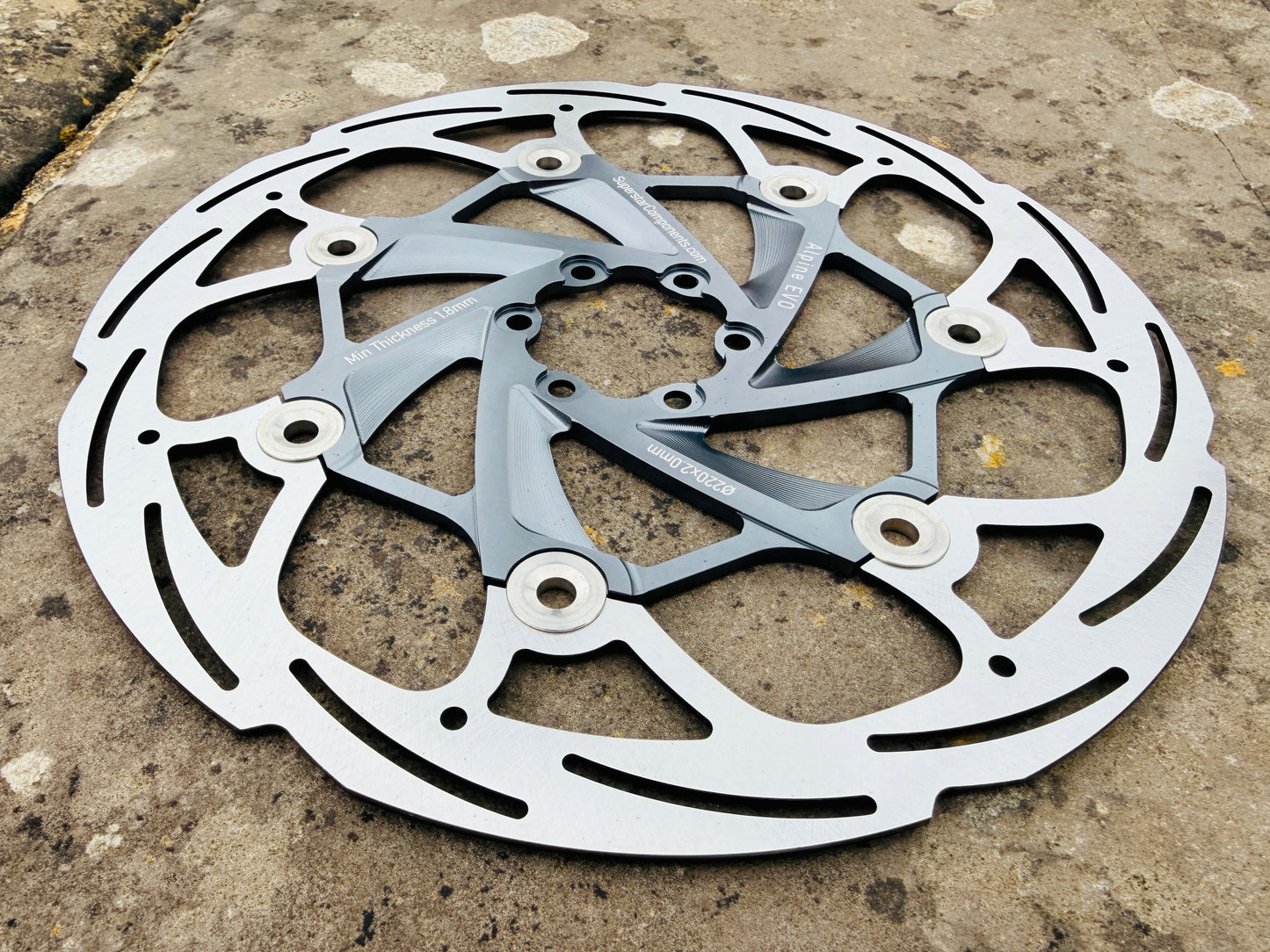 Alpine EVO Floating 220mm Disc Rotor - 2.3mm Ultra Thick