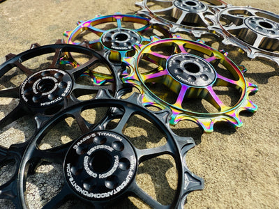 Jockey Wheels - Grade5 TITANIUM 14T/16T CERAMIC - Transmission and XPLR 13speed