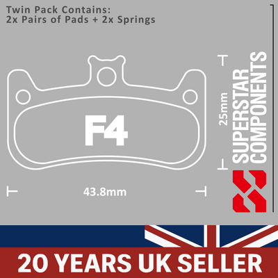 Formula Cura 4 Disc Pads - Twin Pack
