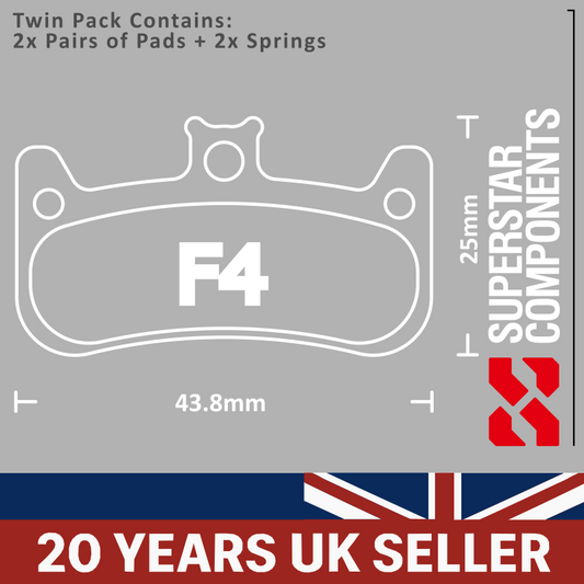 Formula Cura 4 Disc Pads - Twin Pack