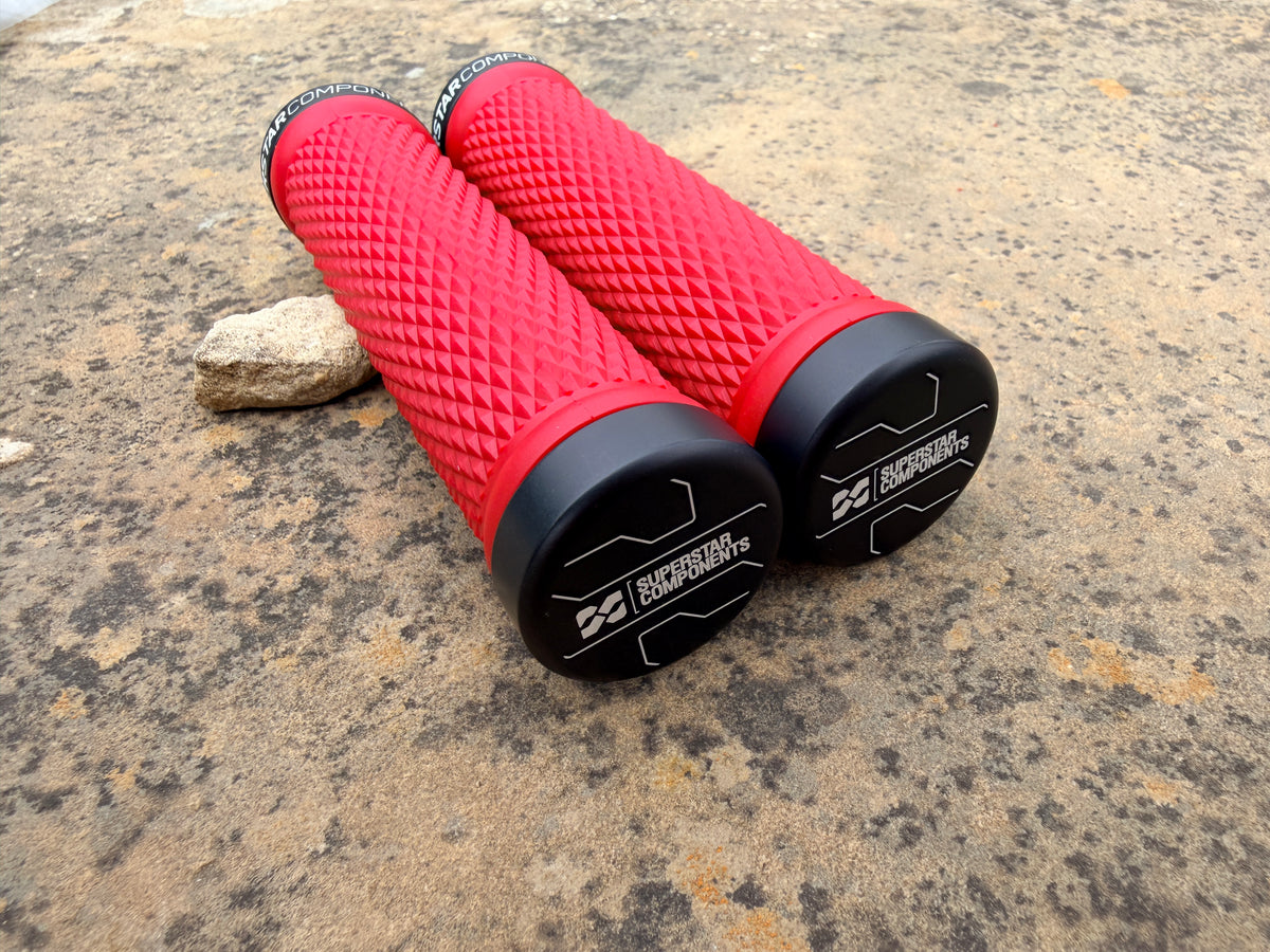 Superstar Lock On Grips - GripStar EVO - Solid Aluminium Barend