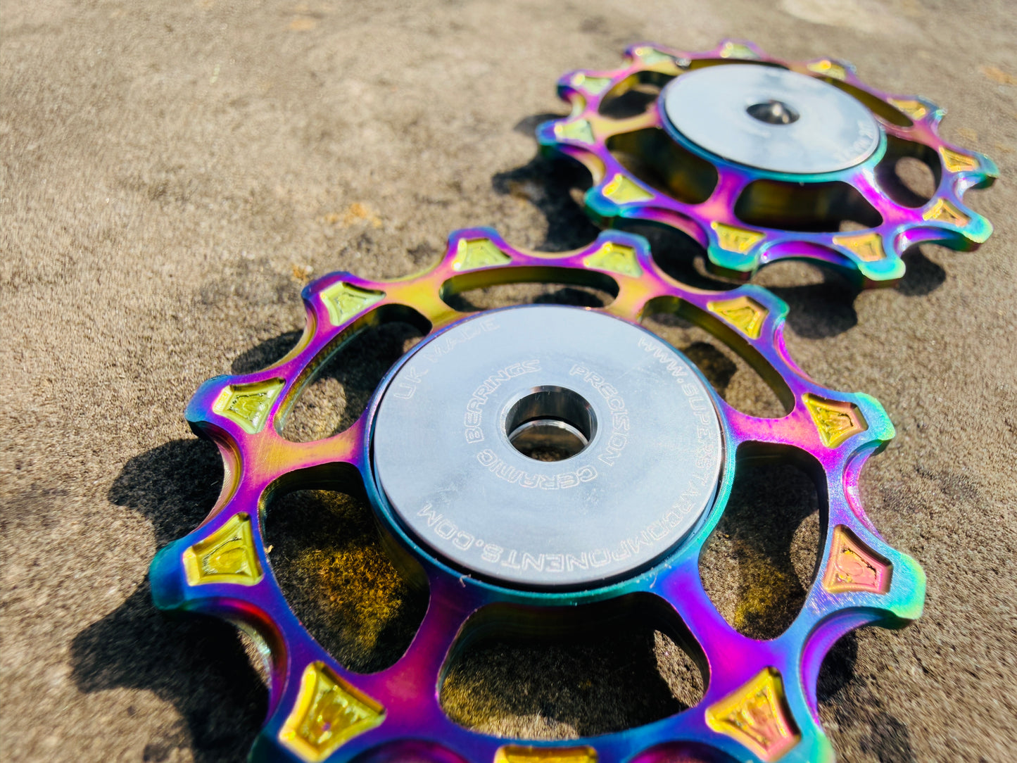 Jockey Wheels - Grade5 TITANIUM 11T/11T CERAMIC DURAACE 6mm Wide