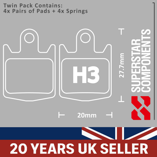 Hope Original M4 <2002 Disc Pads - Twin Pack