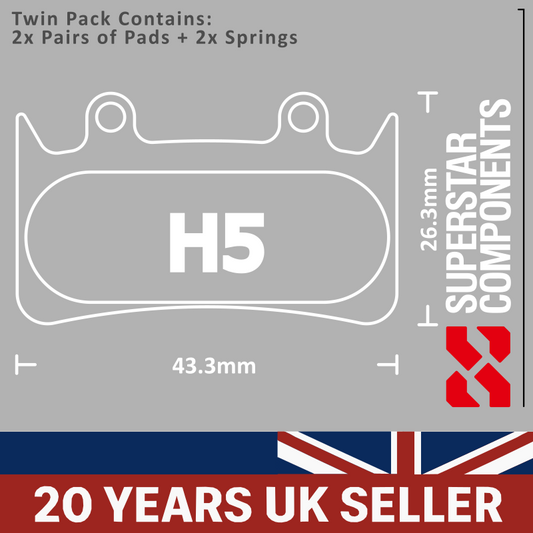 Hope Mono 6 Disc Pads - Twin Pack
