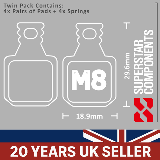 Magura MT5/7 - 4 pads pin type Toploader Disc Pads - Twin Pack