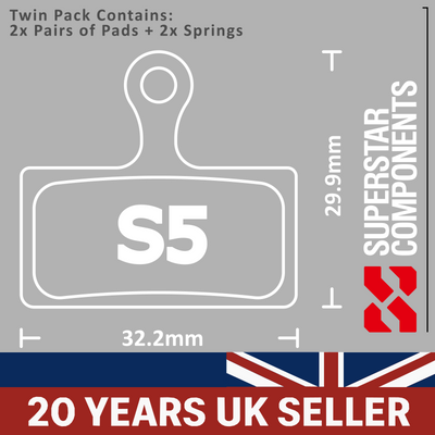 Clarks M2 (Serial no. L)/CRS-C2 Disc Brake Pads MTB/eBike - Twin Pack