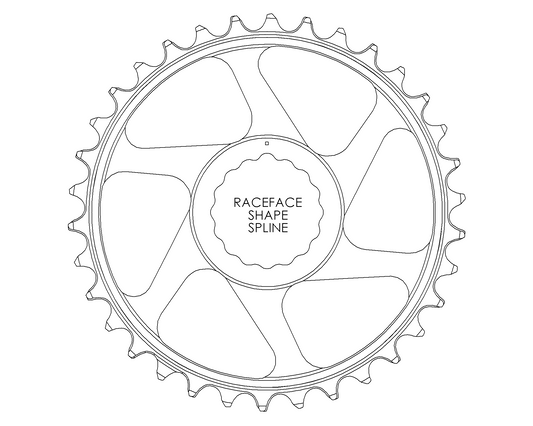 Raceface 3mm OFFSET Raptor Chainring - UK MADE