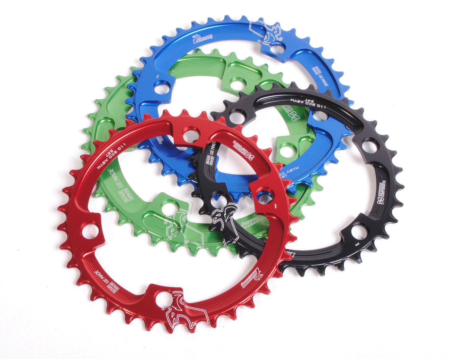 110ASYM Raptor Oval Chainring - UK MADE - CLEARANCE COLOUR