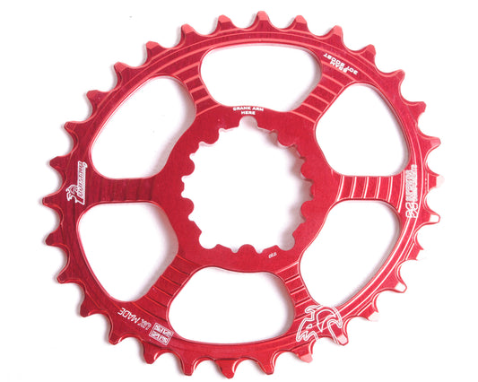 SRAM 3-Bolt 0mm OFFSET Raptor Oval Chainring - UK MADE